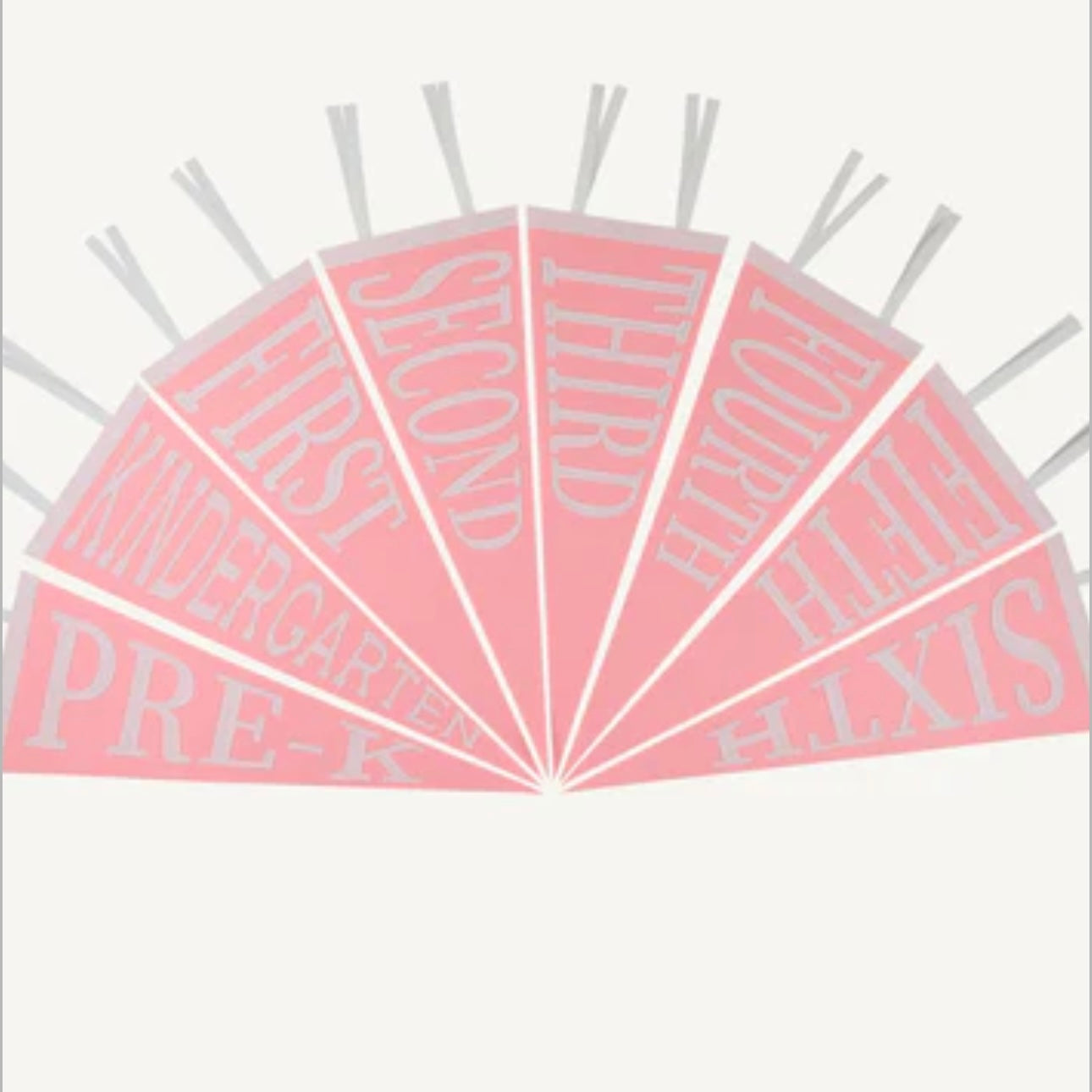 Beaufort Bonnet Back To School Pennant-Available in Pink and Navy