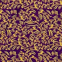 Meripex Boys Tiger Purple Gold