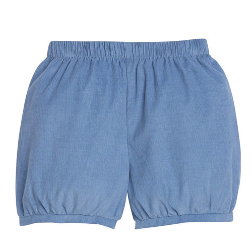 Little English Boys Stormy Blue Corduroy Banded Short