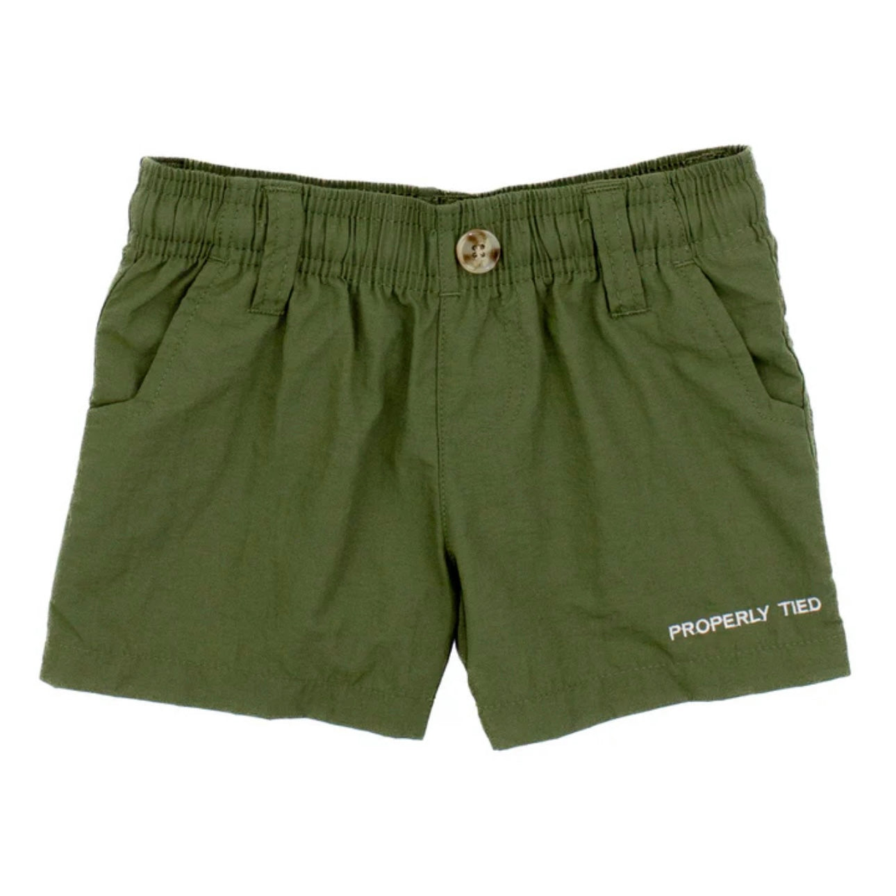 Properly Tied Boys Olive Mallard Short