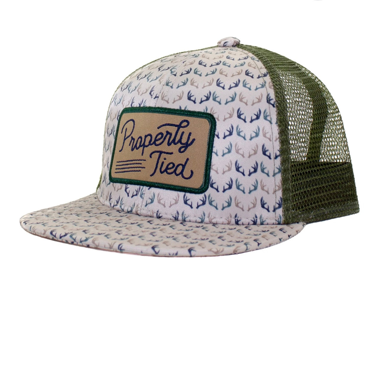 Properly Tied Boys Antlers Trucker Hat