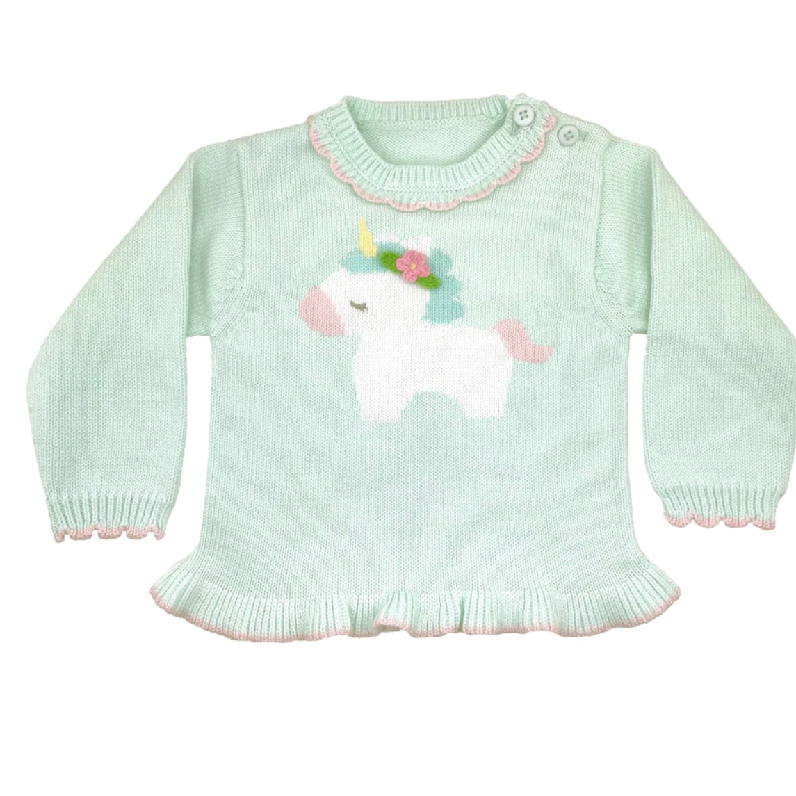 Zubels Girls Unicorn Sweater