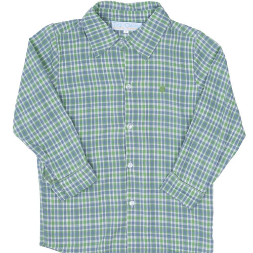 The Oaks Bluegrass Plaid William Shirt