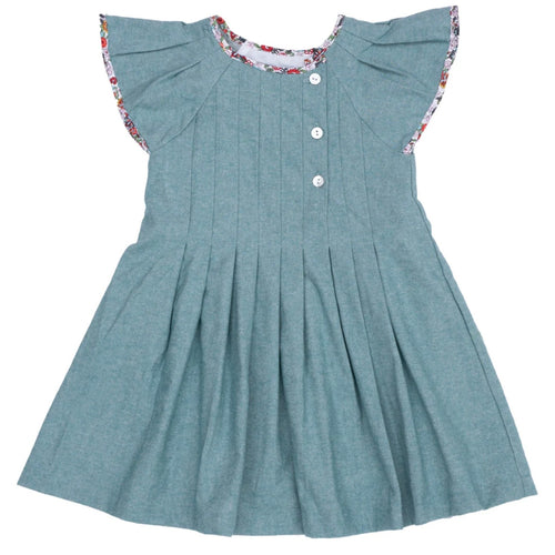 The Oaks Fall Teal Mary Kathryn Dress