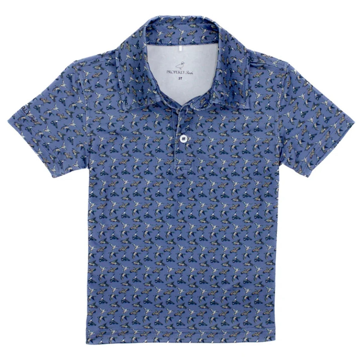 Properly Tied Boys Jackson Polo Shirt - Coral Stripes main image 0