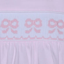 Baby Sen Girls Pink Bow Smocked Bryn Dress
