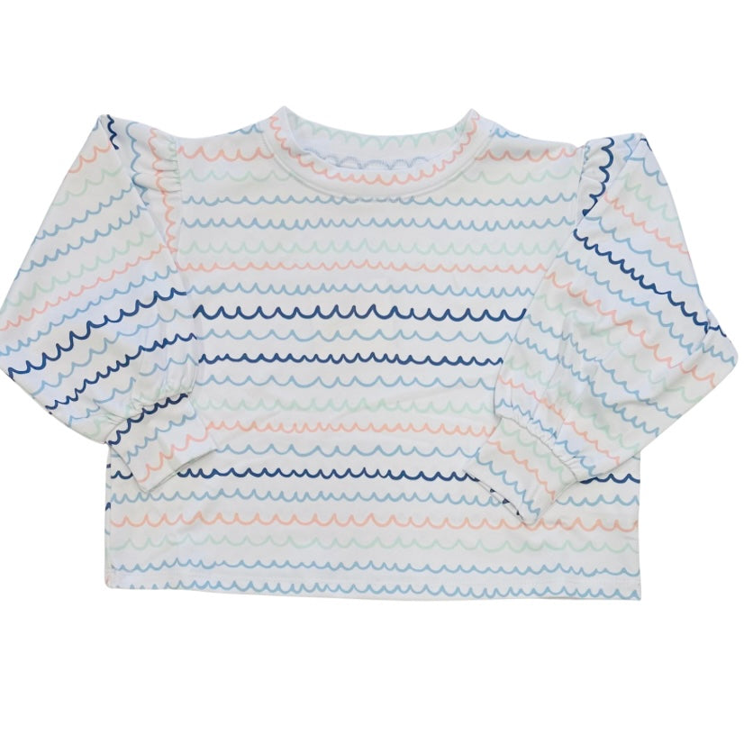 Honesty Girls LS Wave Athleisure Top
