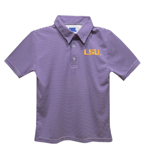 Vive La Fete Boys LSU Embroidery Performance Polo