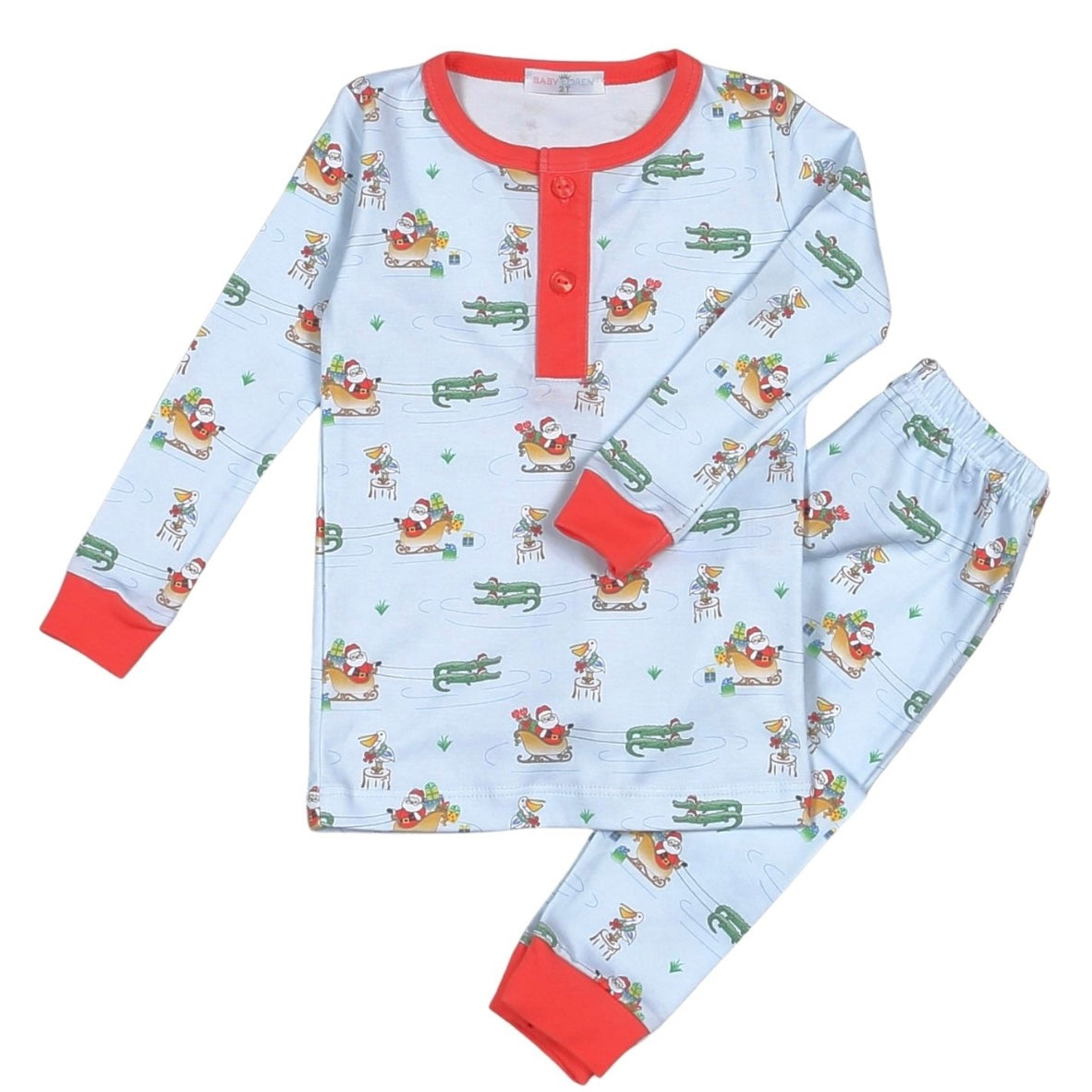 Baby Loren Boys Cajun Christmas Two Piece Loungewear