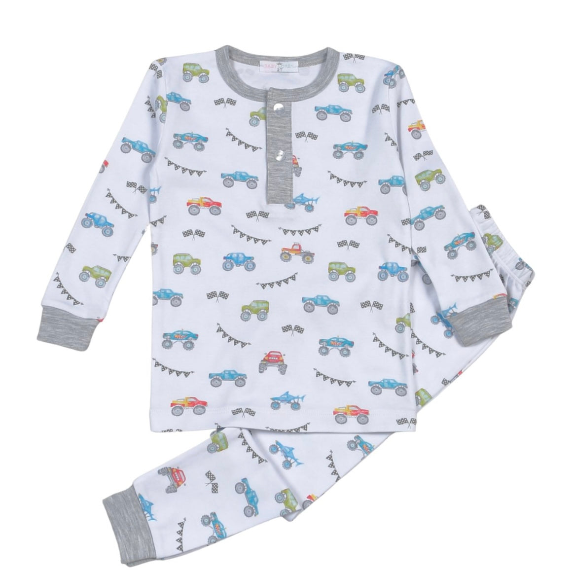 Baby Loren Boys Monster Trucks Loungewear Set