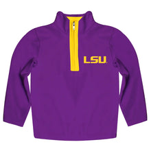 Vive La Fete LSU Tigers Purple Fleece Quarter Zip Pullover