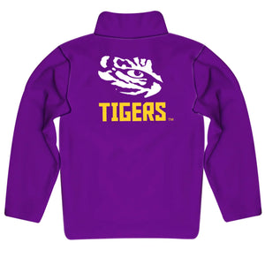 Vive La Fete LSU Tigers Purple Fleece Quarter Zip Pullover