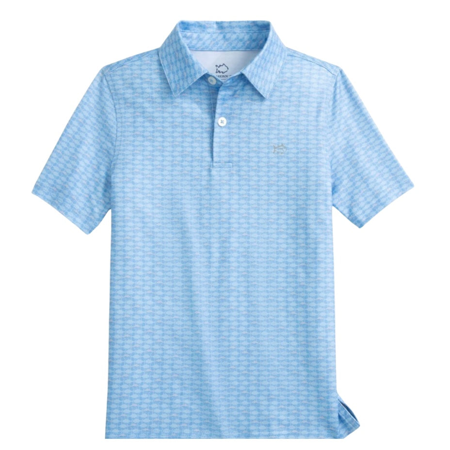Southern Tide Boys Driver Skipping Jacks Performance Polo-Ocean Channel