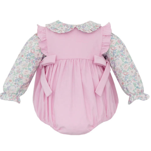 Petit Bebe Girls Pink Corduroy Liberty Bubble