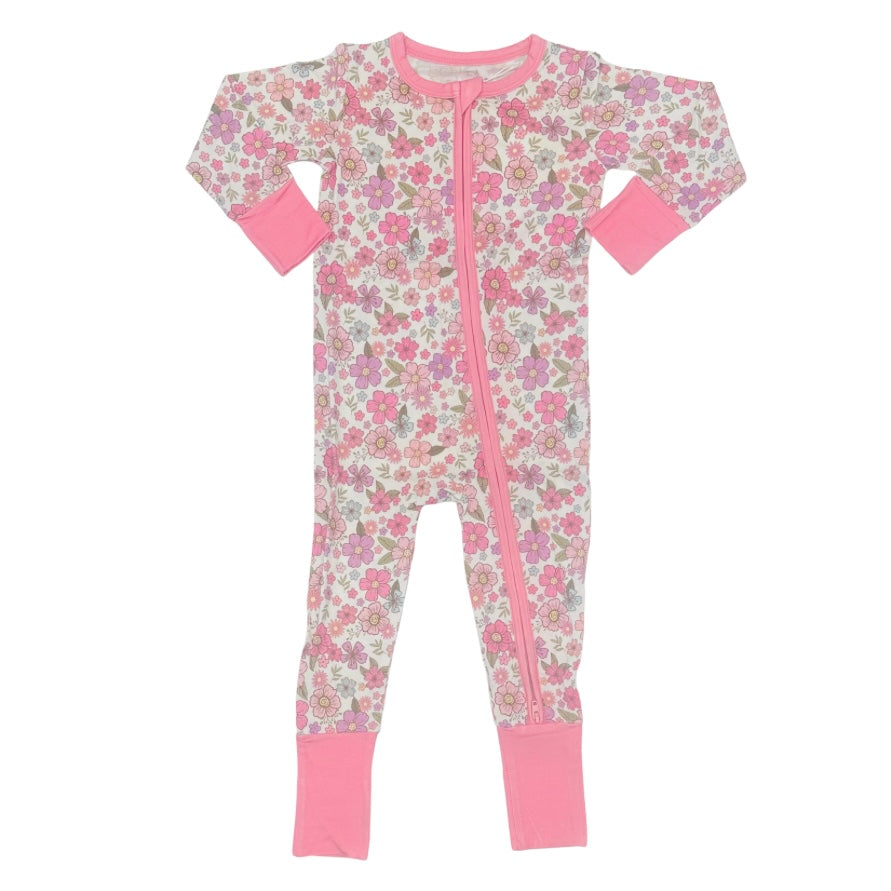 Weisinger Girls Pink Paisley Converter Romper