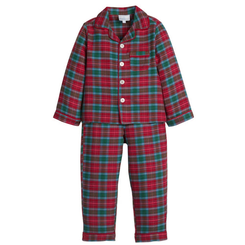 Little English Boys Highland Tartan Classic Pajama Set