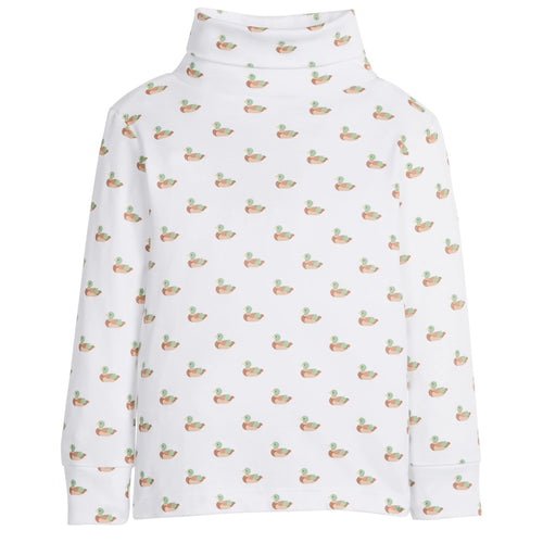 Little English Boys Printed Mallard Turtleneck
