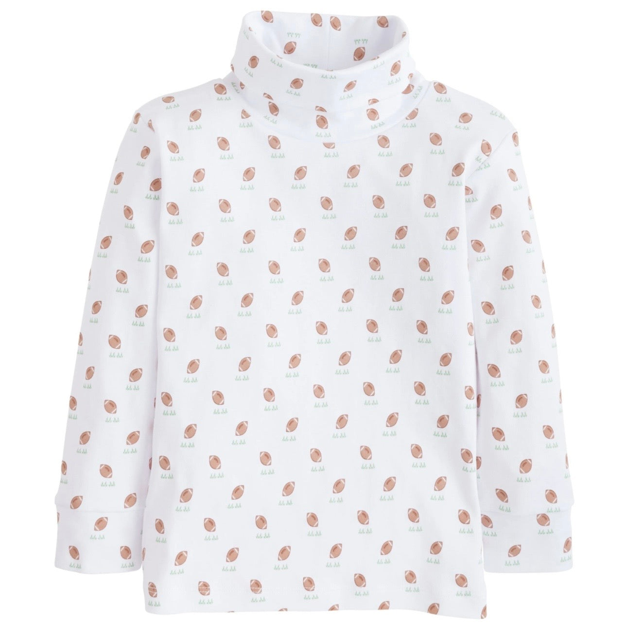 Little English Boys Printed Turtleneck