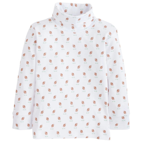 Little English Boys Printed Turtleneck