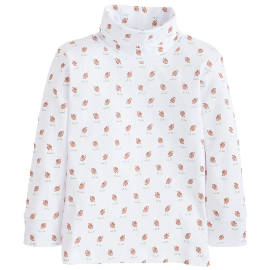 Little English Boys Printed Turtleneck