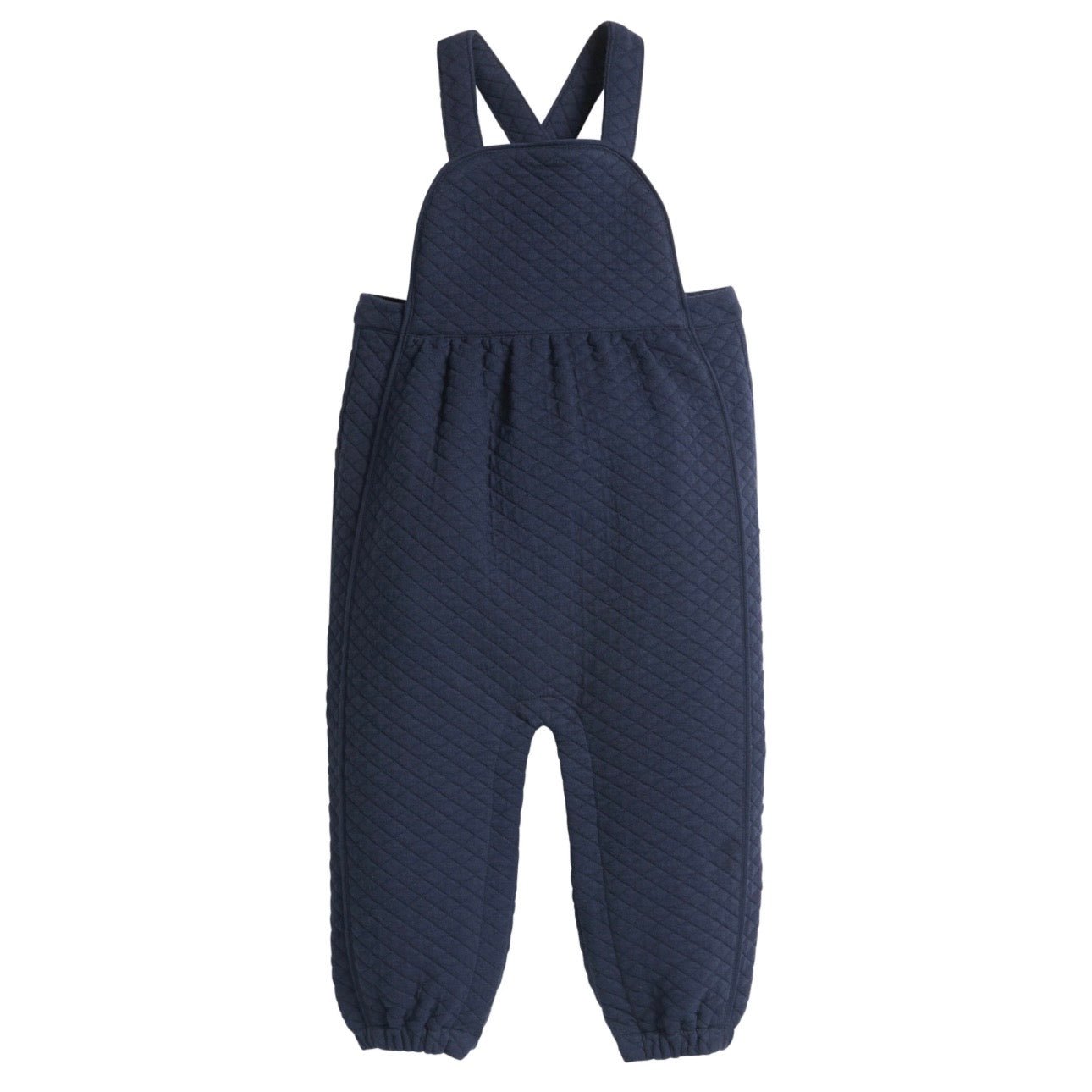 Little English Navy Quilted Overall