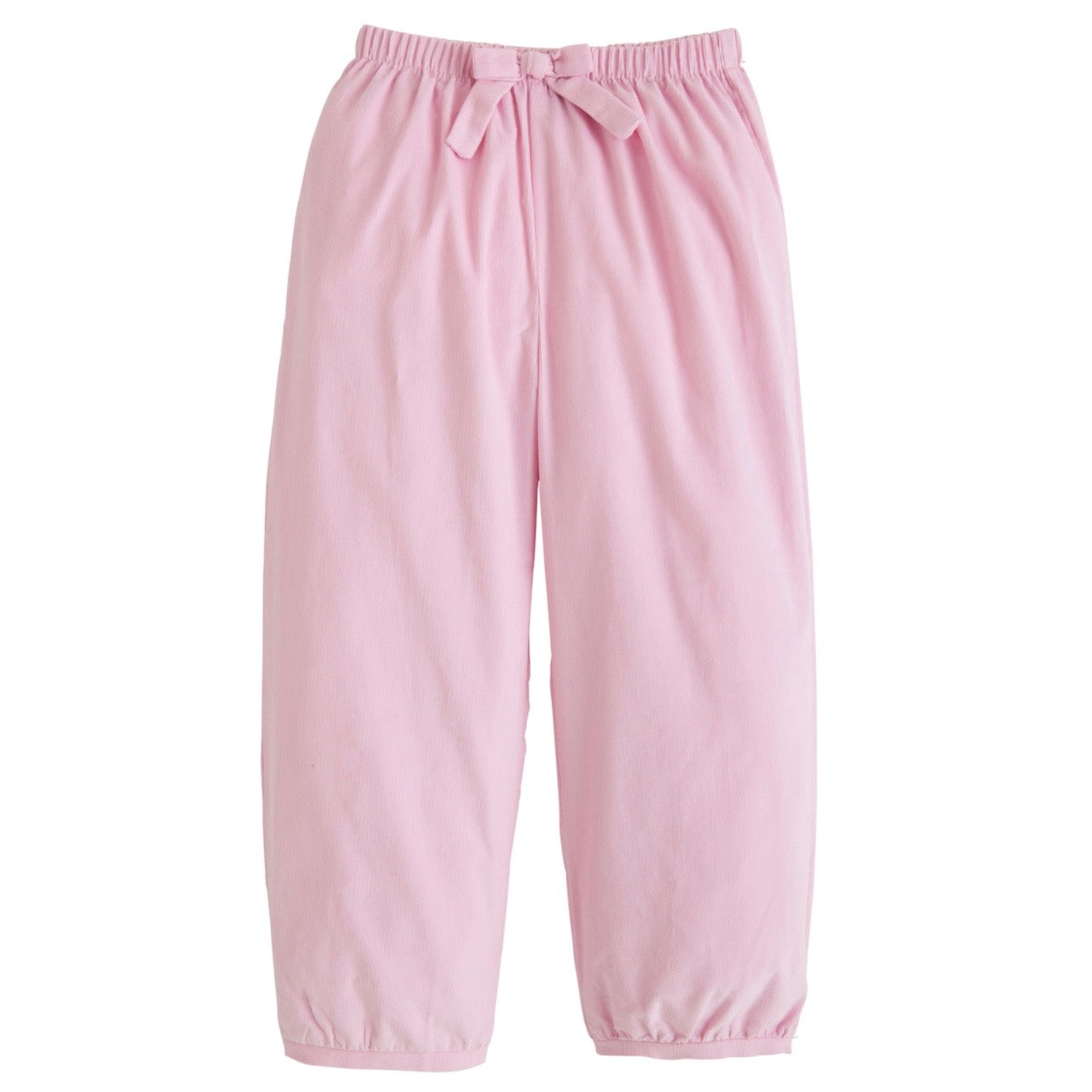 Little English Girls Light Pin k Corduroy Banded Bow Pant