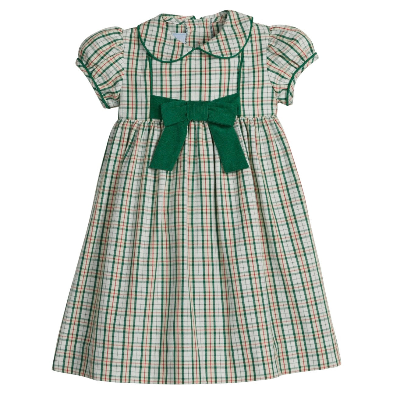 Little English Girls Marisa Dress-Mistletoe Tartan