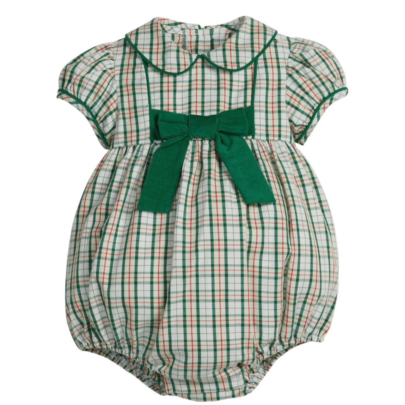 Little English Girls Marisa Bubble-Mistletoe Tartan