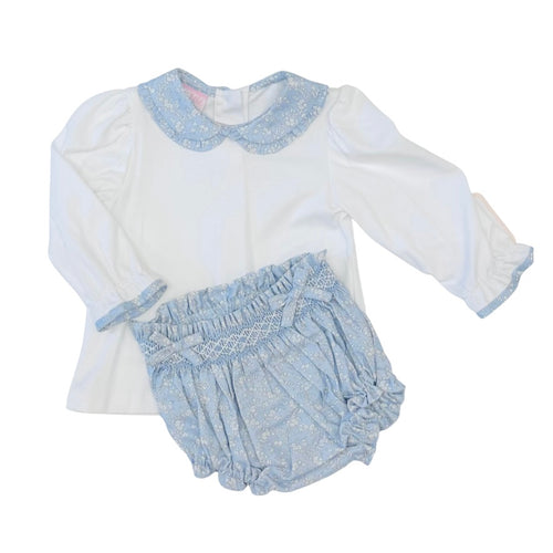 Petit Bebe Girls Floral Bloomer Set