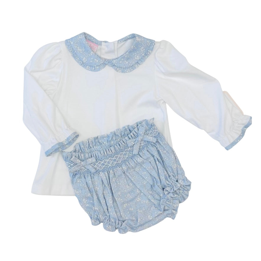 Petit Bebe Girls Floral Bloomer Set