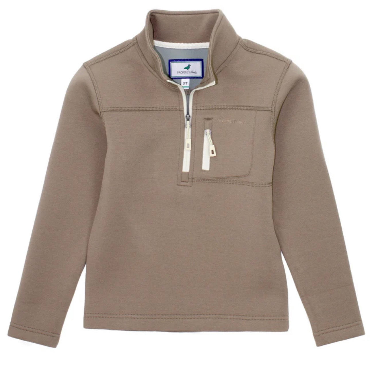 Properly Tied Boys Artic Pullover-Acorn