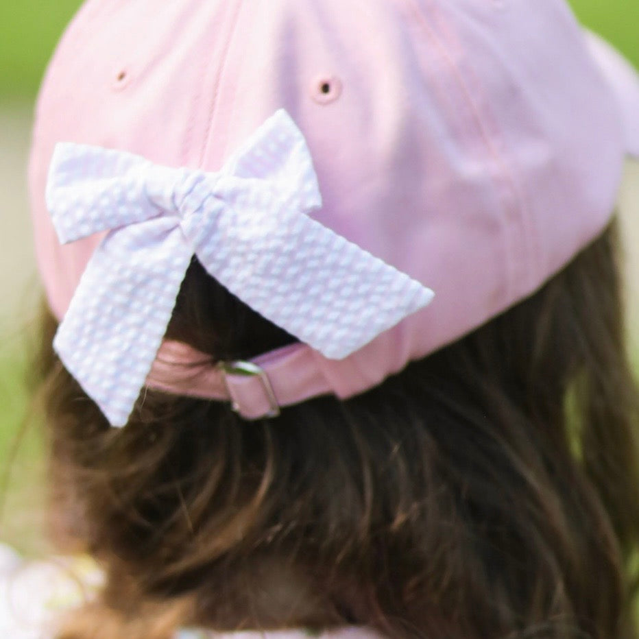 Bits and Bows Girls Rainbow Golf Cart Bow Baseball Hat