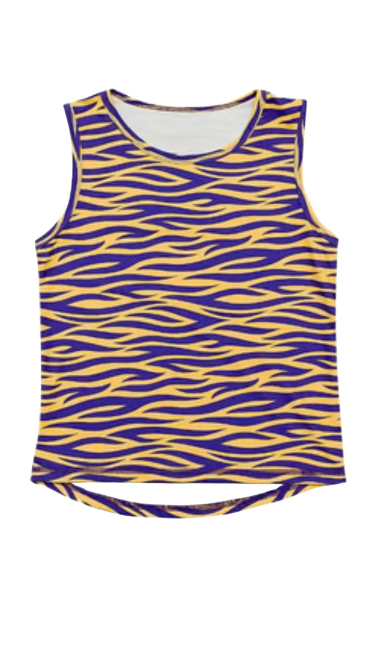 Belle Cher Girls Tiger Stripe Short Set
