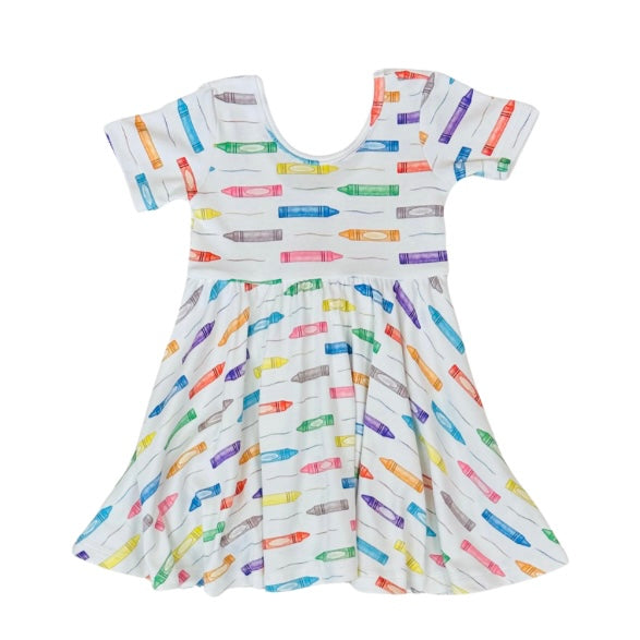 Nola Tawk Crayon Print Twirl Dress