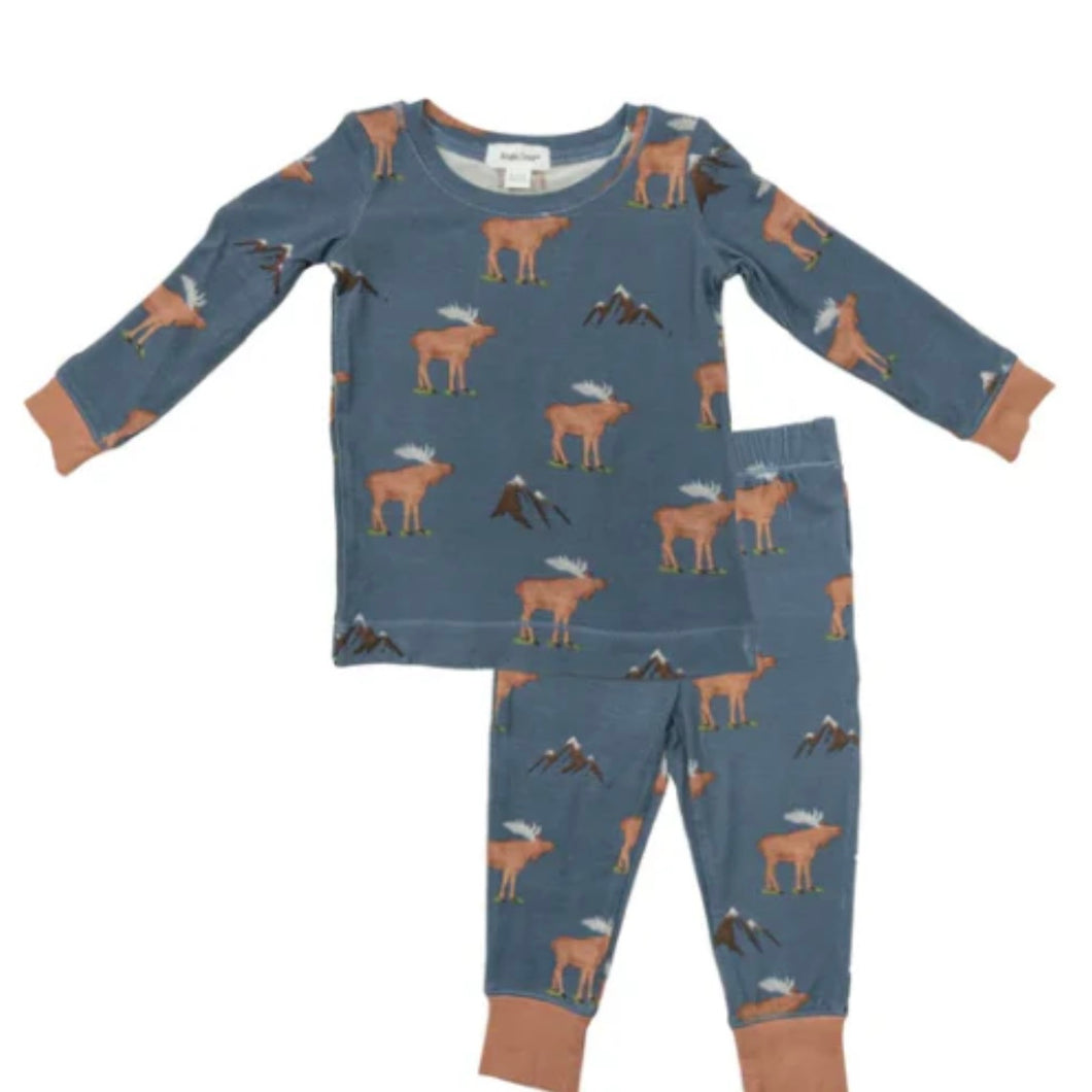 Angel Dear Boys Blue Moose Pajama