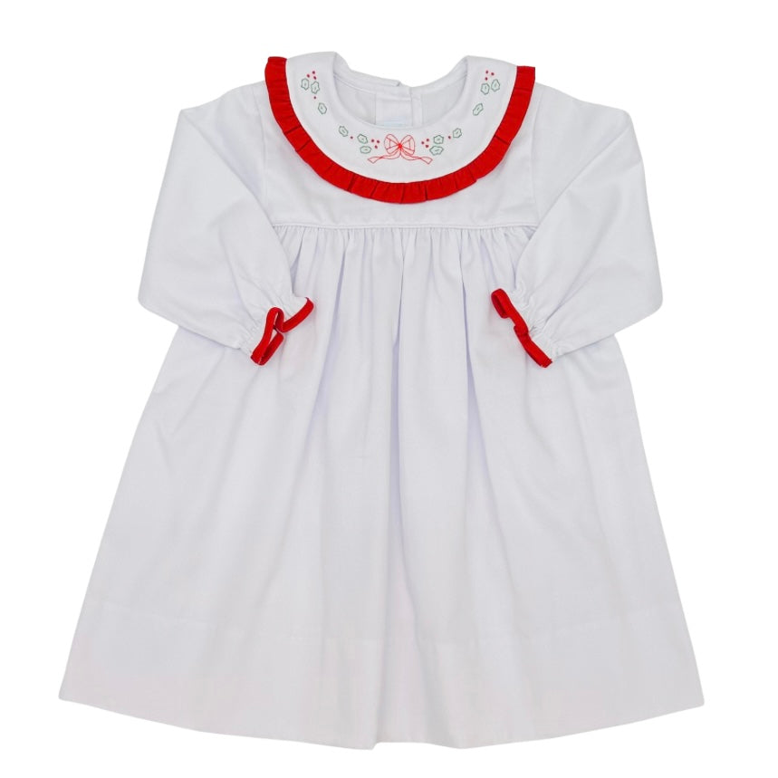 Auraluz Girls Christmas Bow Dress