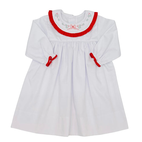 Auraluz Girls Christmas Bow Dress