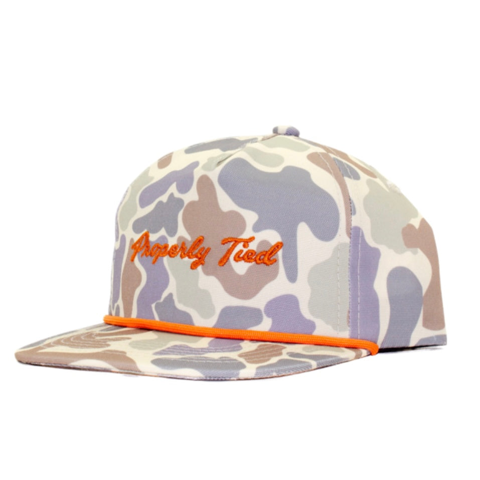 Properly Tied Boys Field Camo Rope Hat