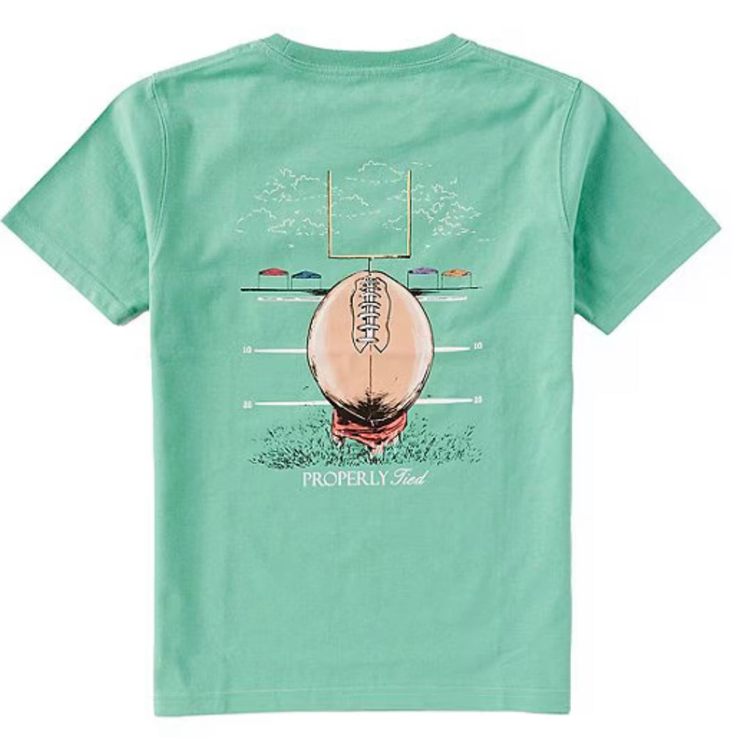 Properly Tied Boys Short Sleeve Field Goal Tee