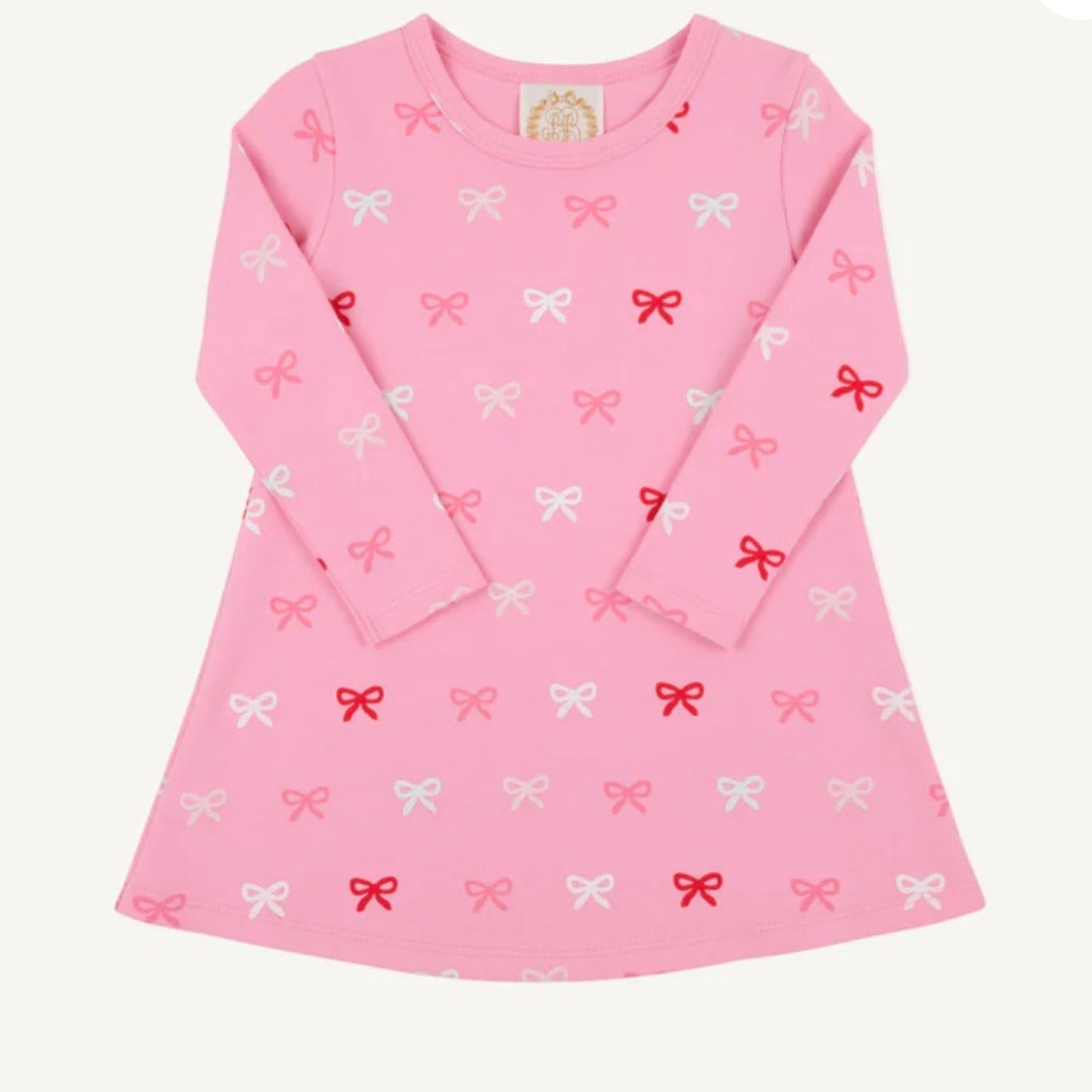 Beaufort Bonnet Girls LS Bitty Bows Polly Play Dress