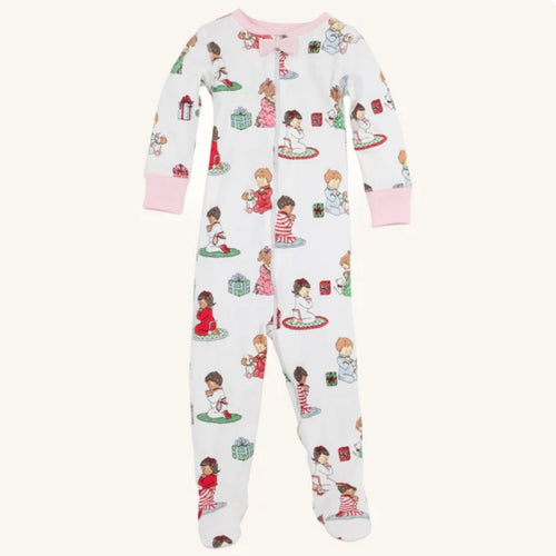 Beaufort Bonnet Girls Holiday Patience and Prayers-Footie