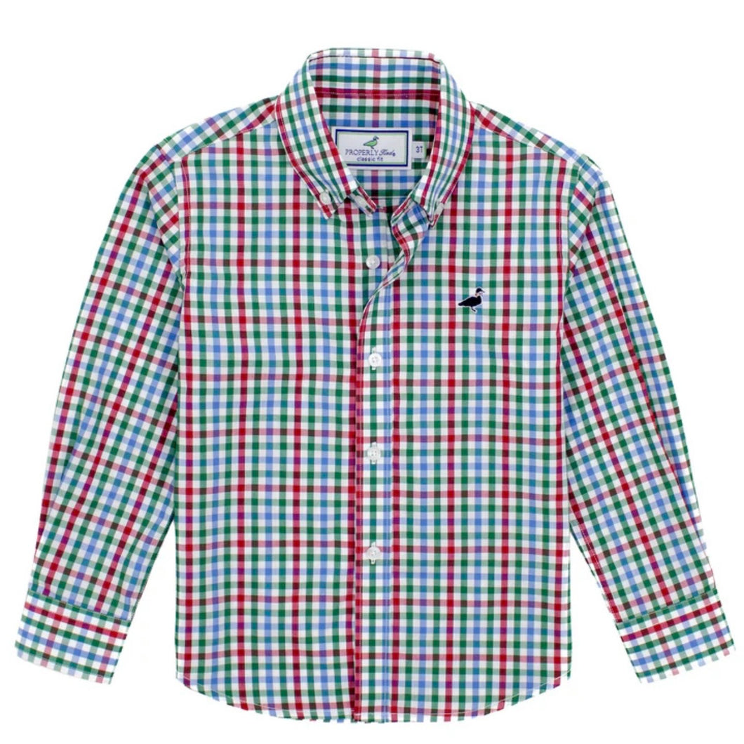Properly Tied Boys Seasonal Sportshirt-Jolly