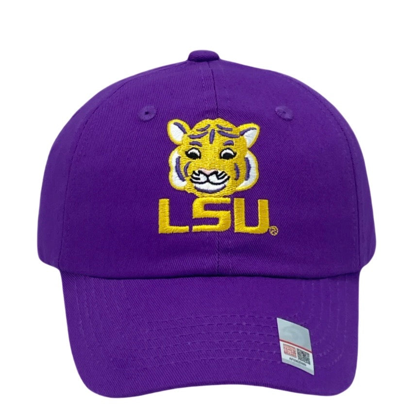 Bits and Bows LSU YOUTH Baseball Hat-Available for Boys and Girls