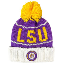 Bits and Bows LSU Beanie-Available in Three Sizes