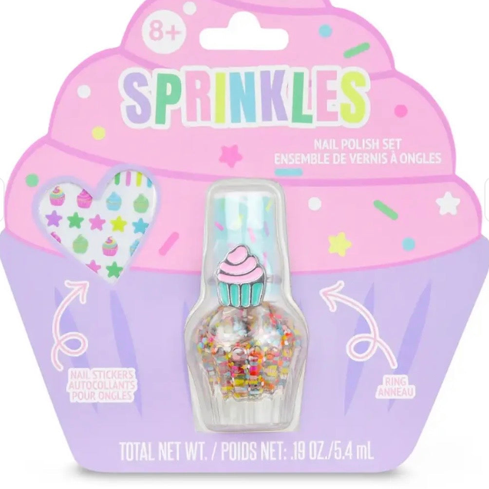Iscream Sprinkles Nail Polish and Ring Set