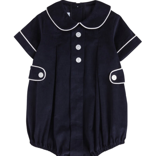 Little English Boys Navy Corduroy Davant Bubble