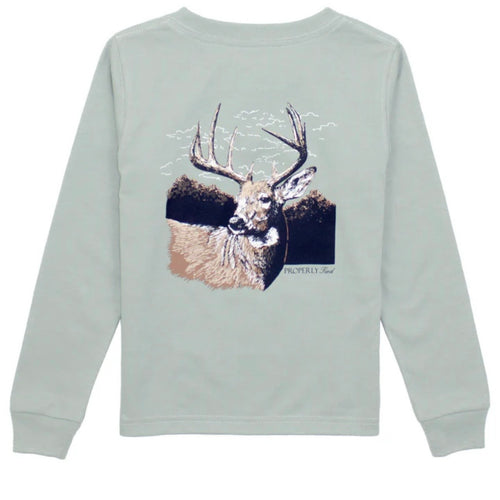 Properly Tied Boys LS Buck Tee