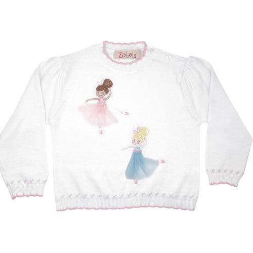 Zubels Girls Ballerina Pullover Sweater