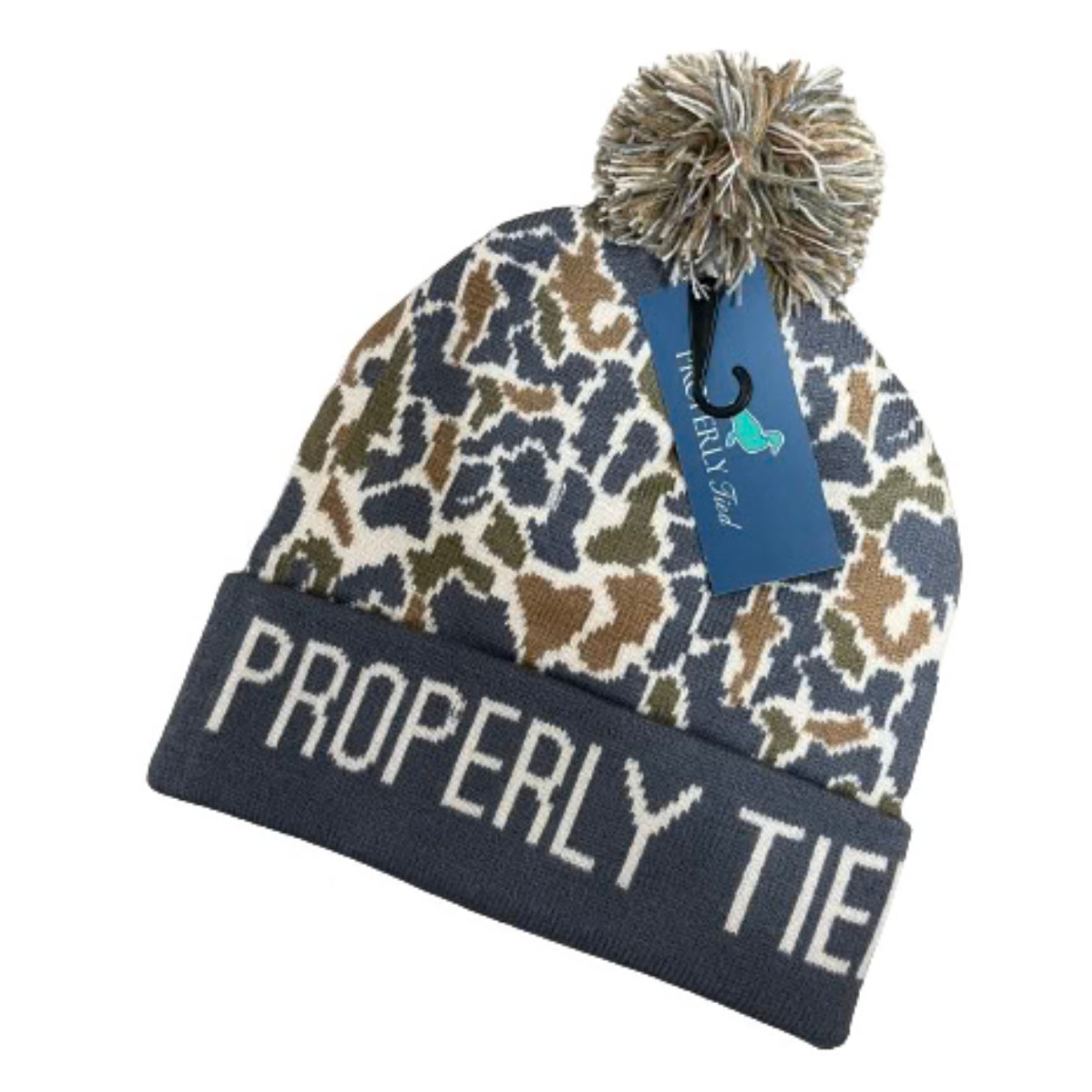 Properly Tied Boys Breck Beanie in Field Camo