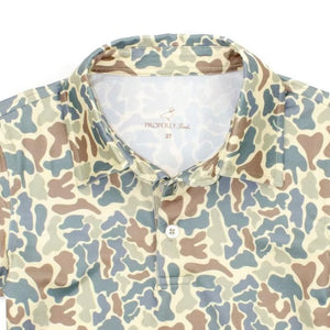 Properly Tied Boys Inlet Polo Field Camo